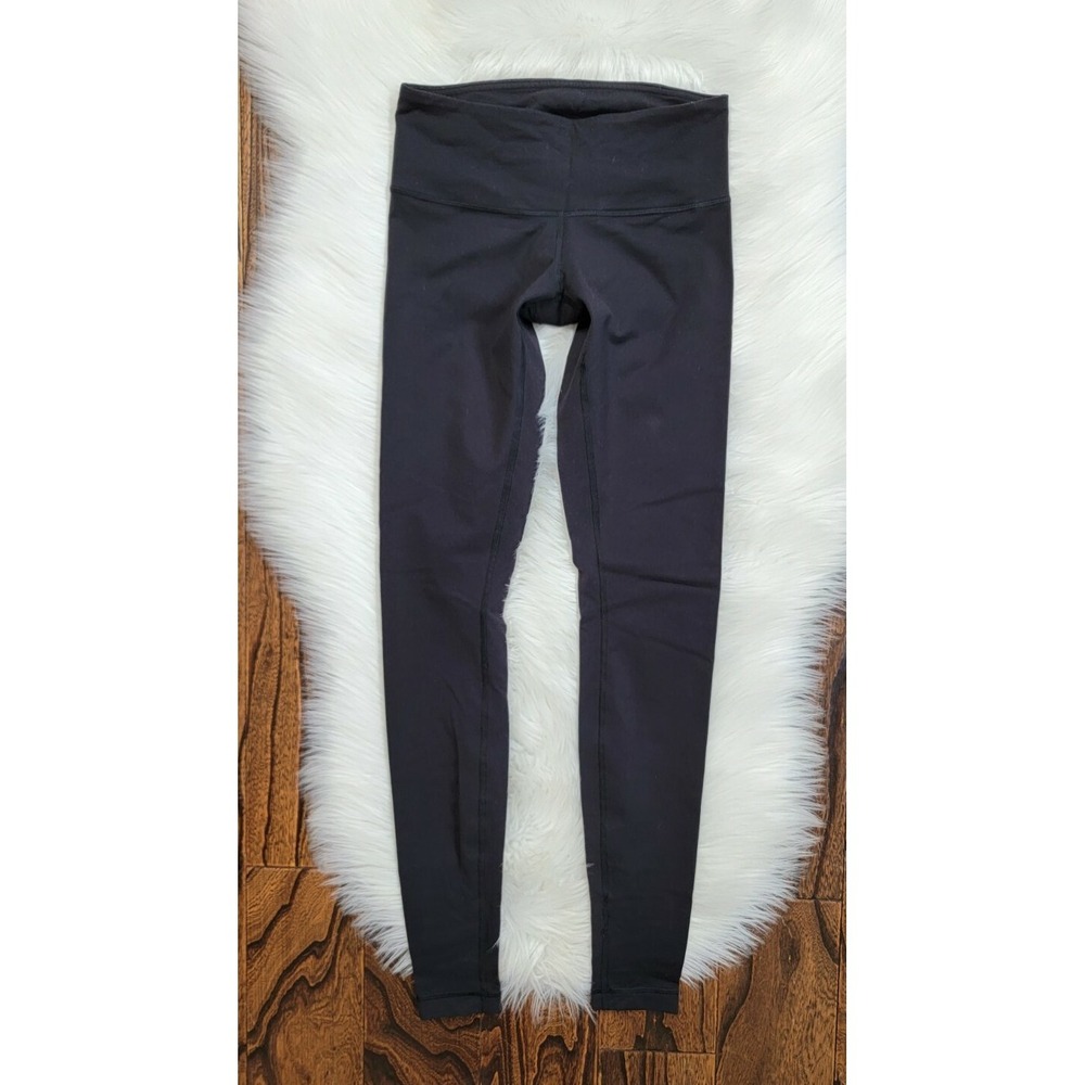 LULULEMON Wunder Under Full Length Leggings Size 2 BLACK 29" Inseam